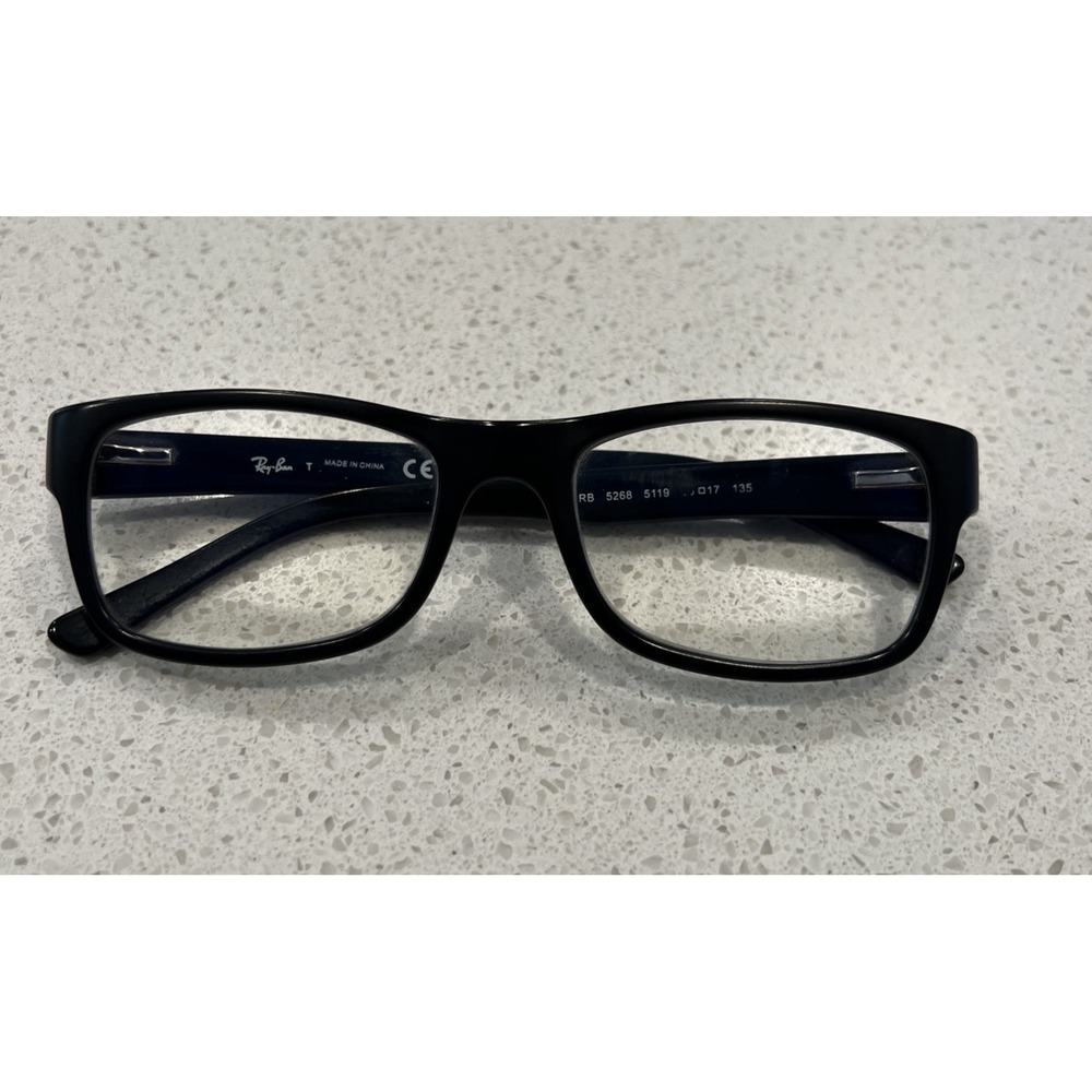 RAY-BAN RB 5268 5119 BLACK AUTHENTIC EYEGLASSES 52-17 DESCRIPTIONS